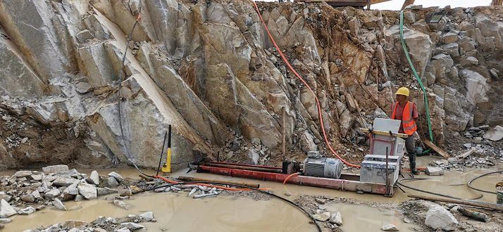 Horizontal Stone Core Drilling